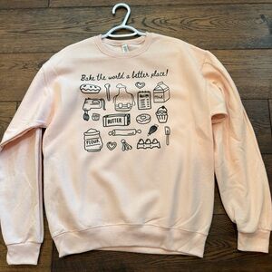 NEW Pink Bakers Graphic Sweatshirt NWT